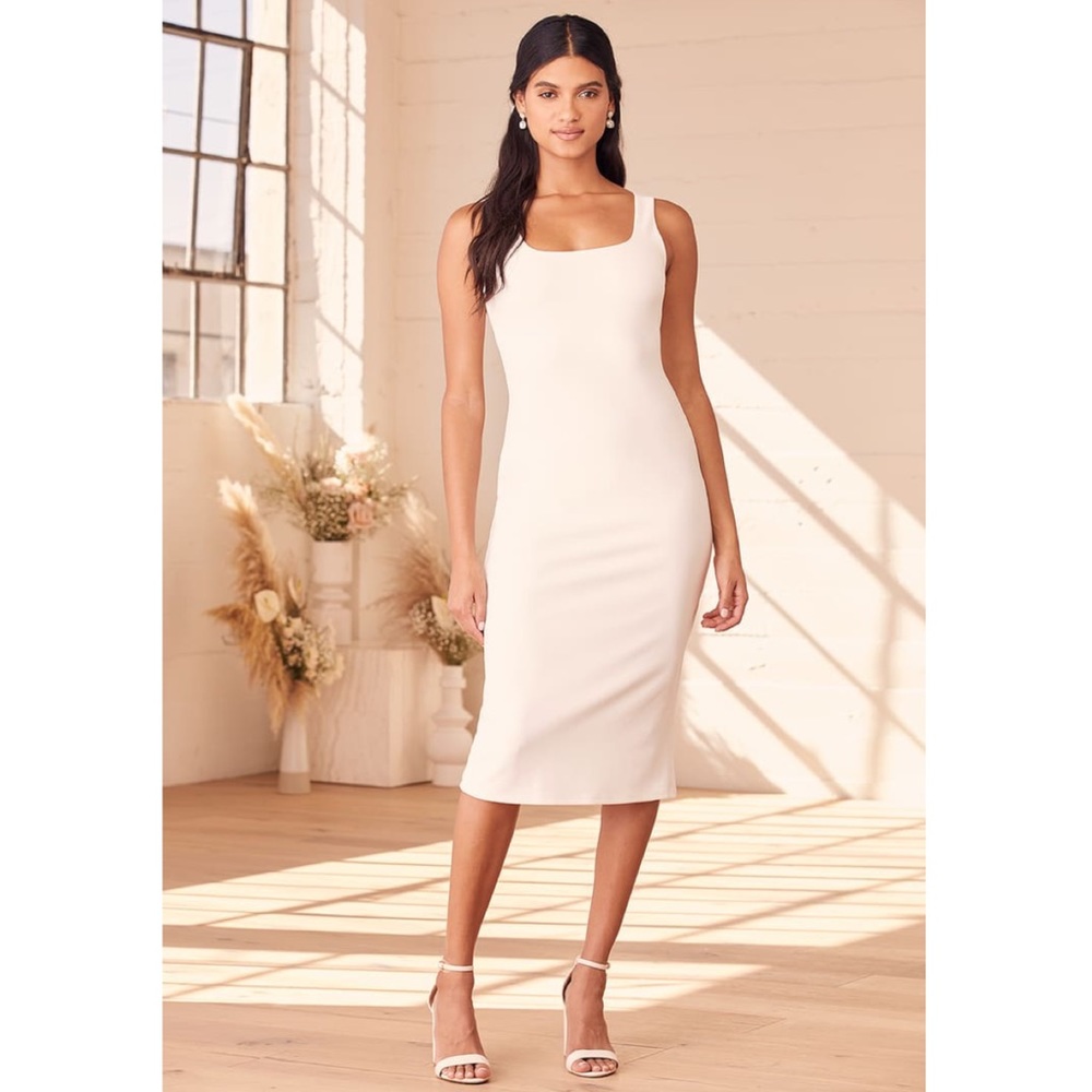 Lulus // NWT number one stunner midi dress